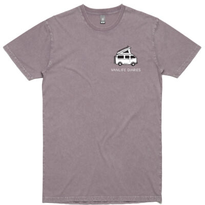 Vanlife Diaries - Van Pocket - Stone Wash Tee - Orchid Thumbnail