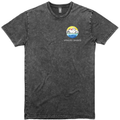 Vanlife Diaries - Tour Design - Stone Wash Tee - Black Thumbnail