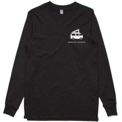 Vanlife Diaries - Van Pocket - L/S Tee - Black Thumbnail