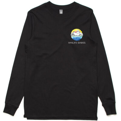 Vanlife Diaries - Tour Design - L/S Tee - Black Thumbnail
