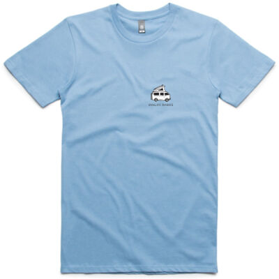 Vanlife Diaries - Van Pocket - Unisex Crew Tee - Carolina Blue Thumbnail