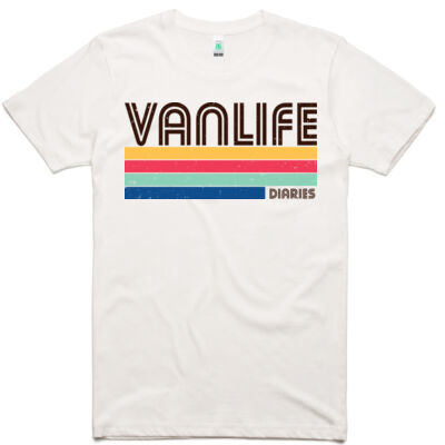 Vanlife Diaries - Retro Design - Organic Tee - Natural Thumbnail